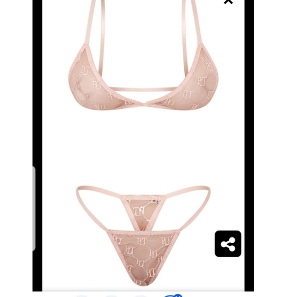 Pretty Little Thing Mesh Bra Set - Picture 3 of 16